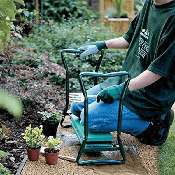 GardenEase - Gartenknieschleifer und Zitter mit Werkzeugtasche