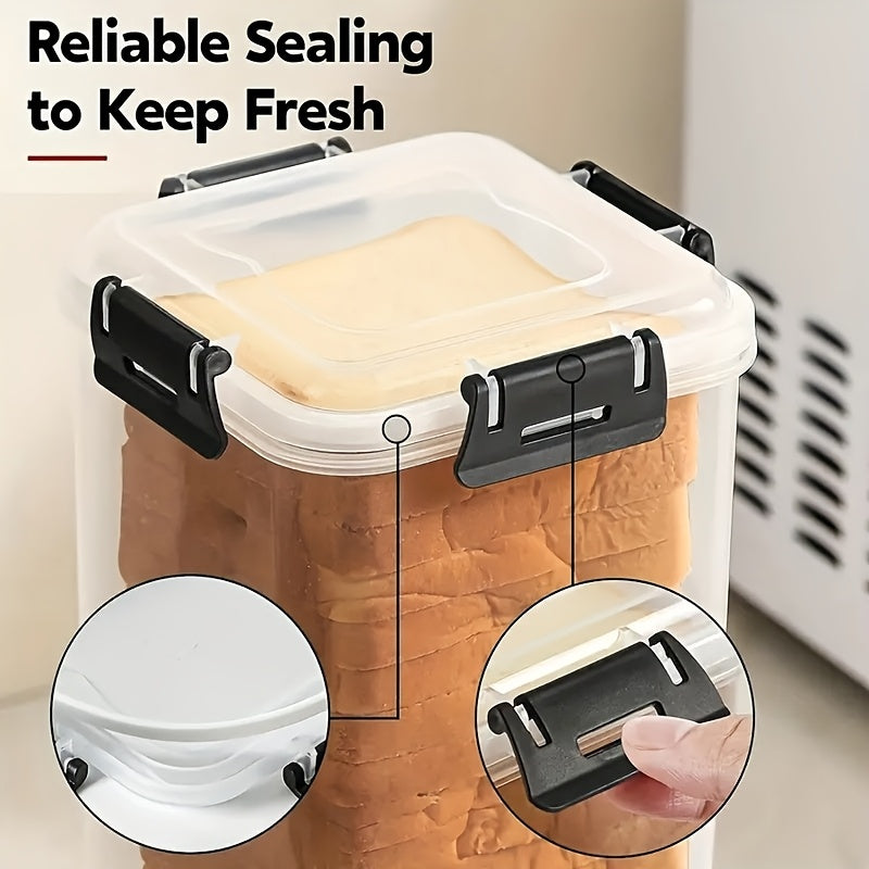 Slice&Store Brotbox mit Schneidehilfe | Luftdicht & BPA-frei | 30 × 15 × 15 cm | Hält Brot länger frisch