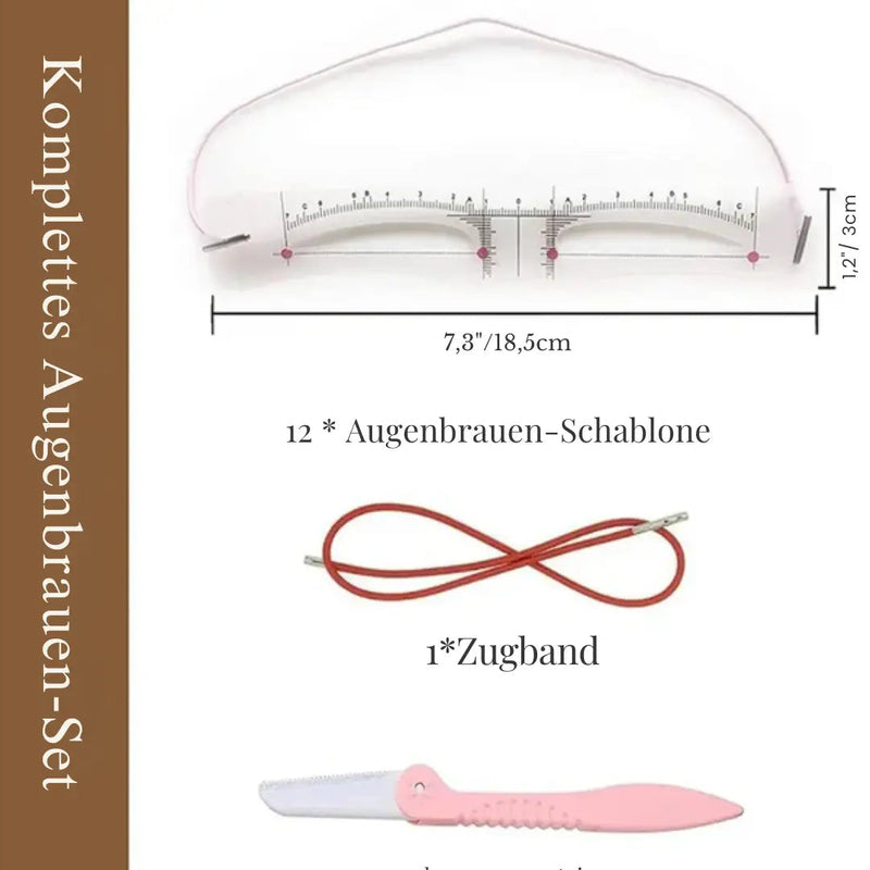 GlamBrow – Perfekt symmetrische Augenbrauen sofort!
