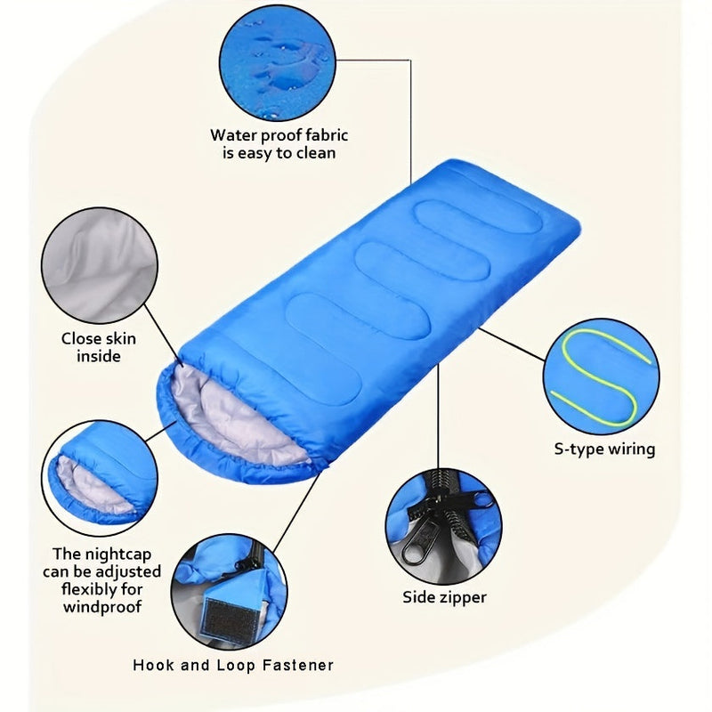 Schlafsack Nordhavn Trek | Mit Kapuze & Warmfutter | Für -5°C bis 20°C | 210 × 75 cm | Leicht & Kompakt