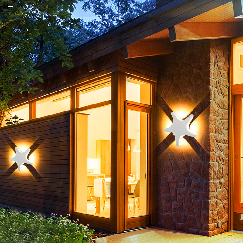 Auralux LED Außenwandleuchte | Wasserdicht & Wetterfest | 500 Lumen | Modernes Aluminium-Design 20 × 20 cm
