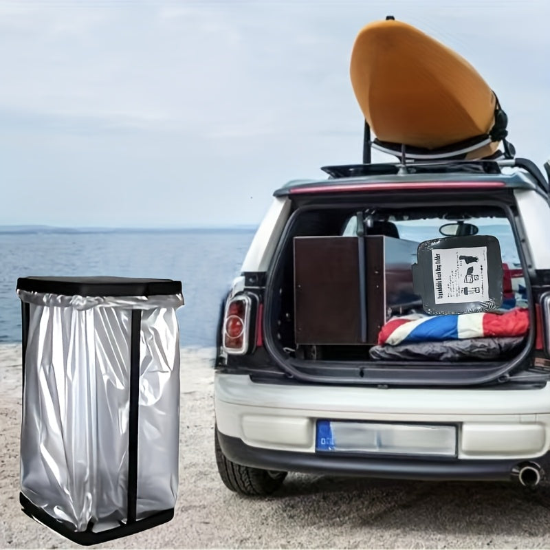 Müllsackhalter Flexbin 3-in-1 | Höhenverstellbar (27–70 cm) | Faltbar & Leicht | Für Küche, Camping & Outdoor