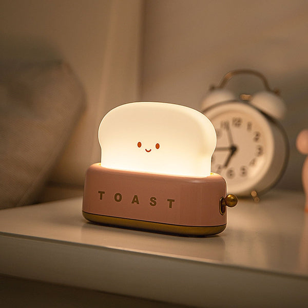 Lumibake Toast Nachtlicht | Dimmbar mit Timer | 3000K Warmlicht | 800 mAh Akku