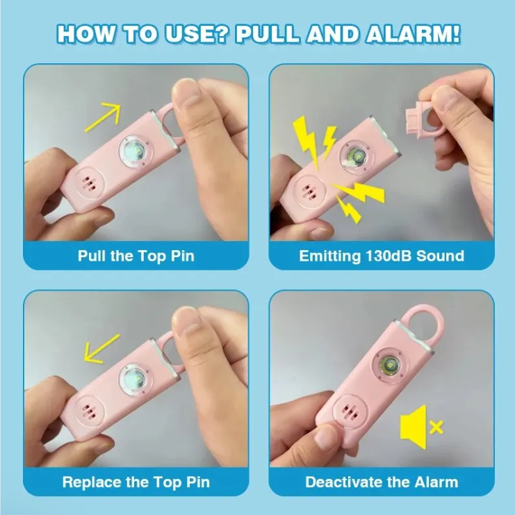 SafeHome – Sofortiger lauter Alarm für maximale persönliche Sicherheit