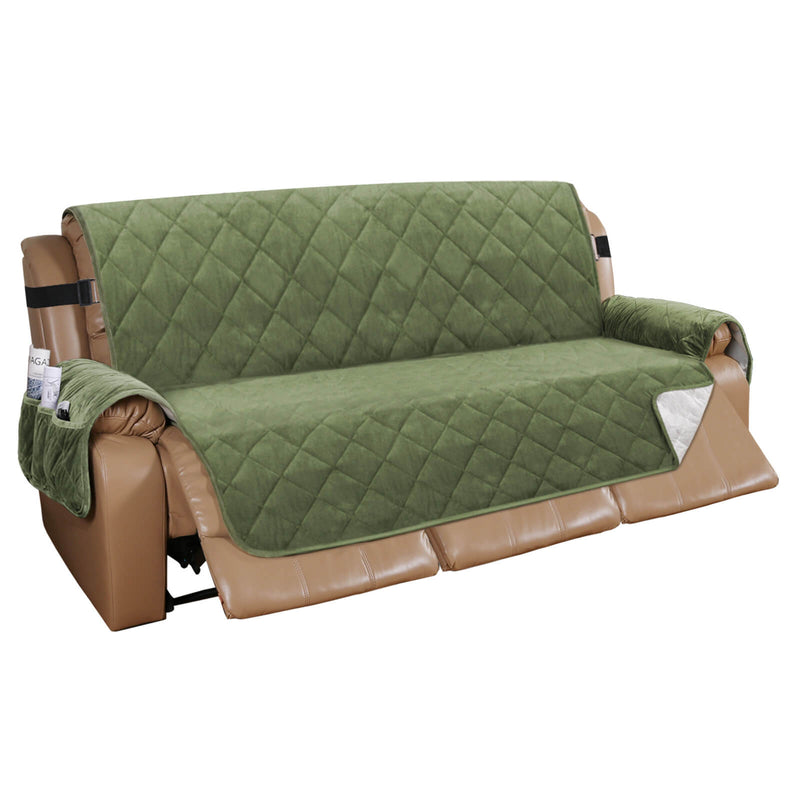 VelvetGuard Sofaüberwurf | Luxus Flanell | Antirutsch & Waschbar | Für 3-Sitzer bis 198 cm