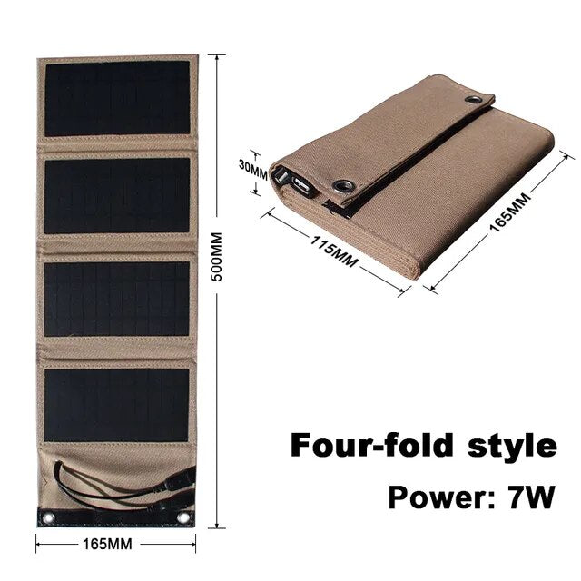 Faltbares Solarpanel Solvion FoldCharge | 10.000 mAh Powerbank | 2× USB | 10 W Leistung | Outdoor & Reisen | Wasserdicht