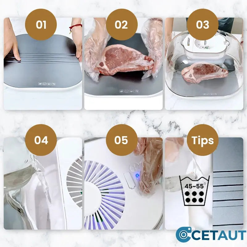 FreshThaw Pro – Auftauen von Fleisch in Minuten, nicht Stunden!