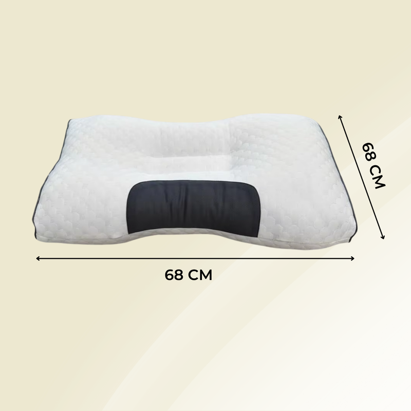 Orthopädisches Nackenkissen OrthoRest | Ergonomische Kontur | Memory-Schaum | Atmungsaktiv