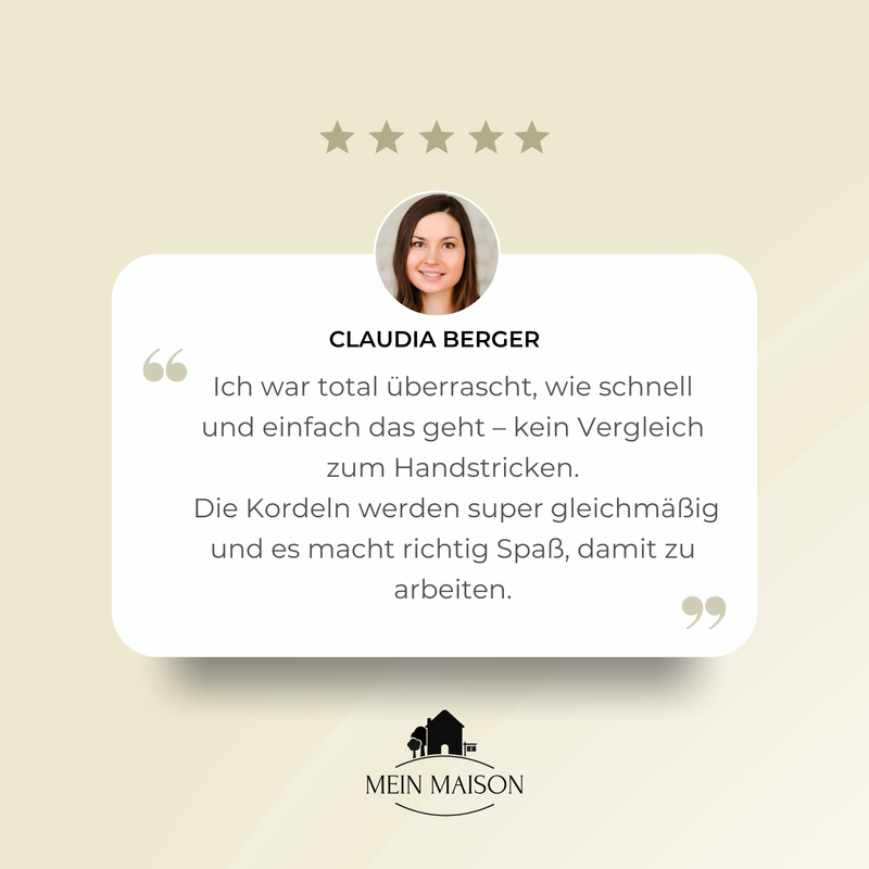 KnittingEase – Verzaubere magische Schnüre in Minuten statt Stunden