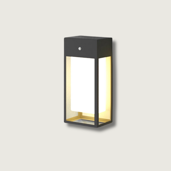 Solar-Wandleuchte LumiVita | Mit Dämmerungssensor | Edelstahl & Aluminium | IP65 Wetterfest | LED Warmweiß