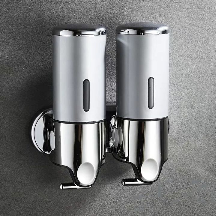 Seifenspender Set LuxoPure | Edelstahl Design | 3er Set Wandmontage | Modern & Platzsparend