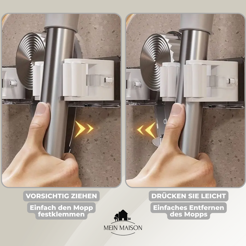 2+2 GRATIS | GripMates – Sicherer Halt für Besen & Wischer ohne Bohren
