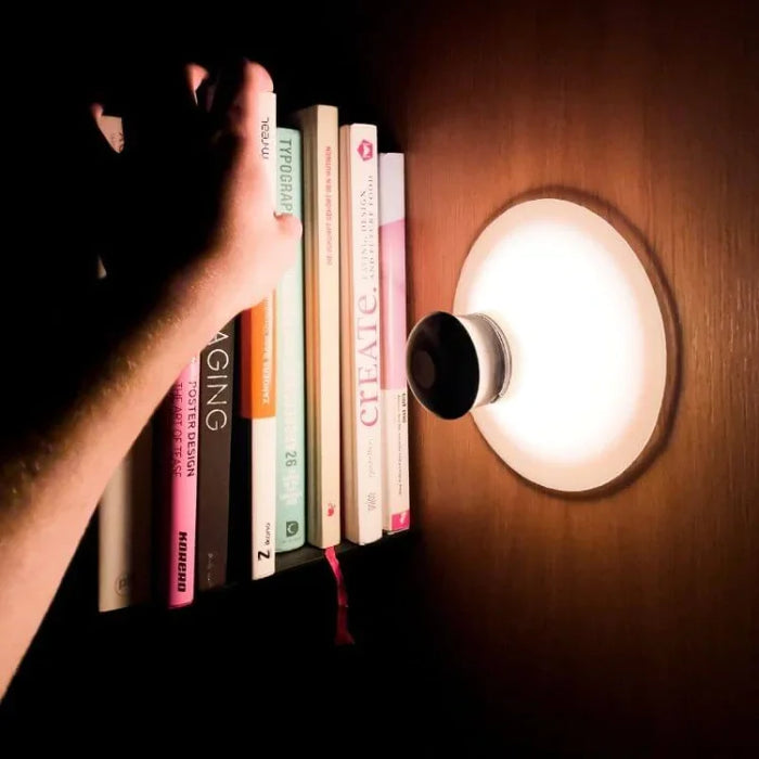 Tragbare LED-Lampe CLINGO | Mit Saugnapf & USB-Aufladung | Stufenlos dimmbar | 12 cm Ø