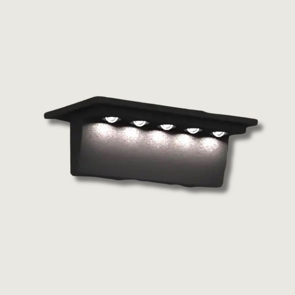 Lumivis Guard Solarleuchte Solar Wandleuchte mit Bewegungsmelder | Intelligente LED-Beleuchtung | IP65 Wetterfest | 6x11,9 cm