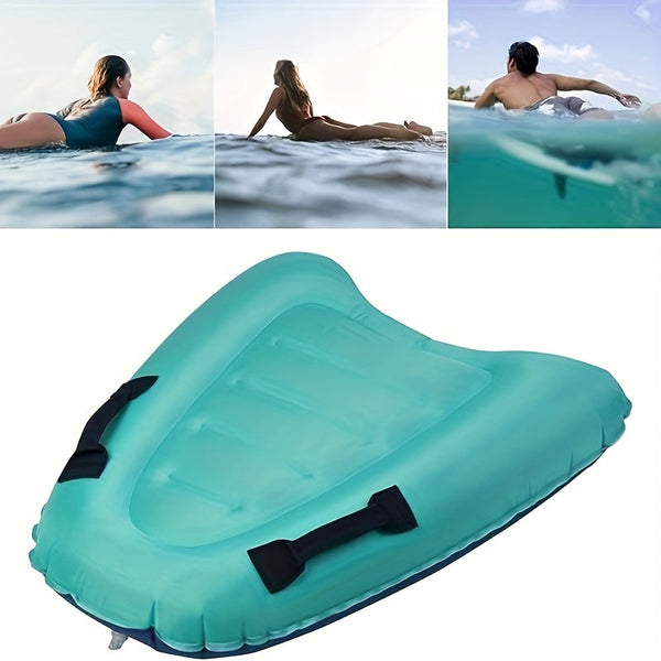 Aufblasbares Schwimmbrett Aqualoop Flow | Leicht & Robust | Mit Griffen | 67×53×13 cm