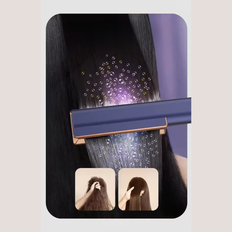 Haarglätter GlissiWave | 2-in-1 Styler für nasses & trockenes Haar | Ionen-Technologie & Turmalin-Keramik | Für Glanz & Frizz-Kontrolle