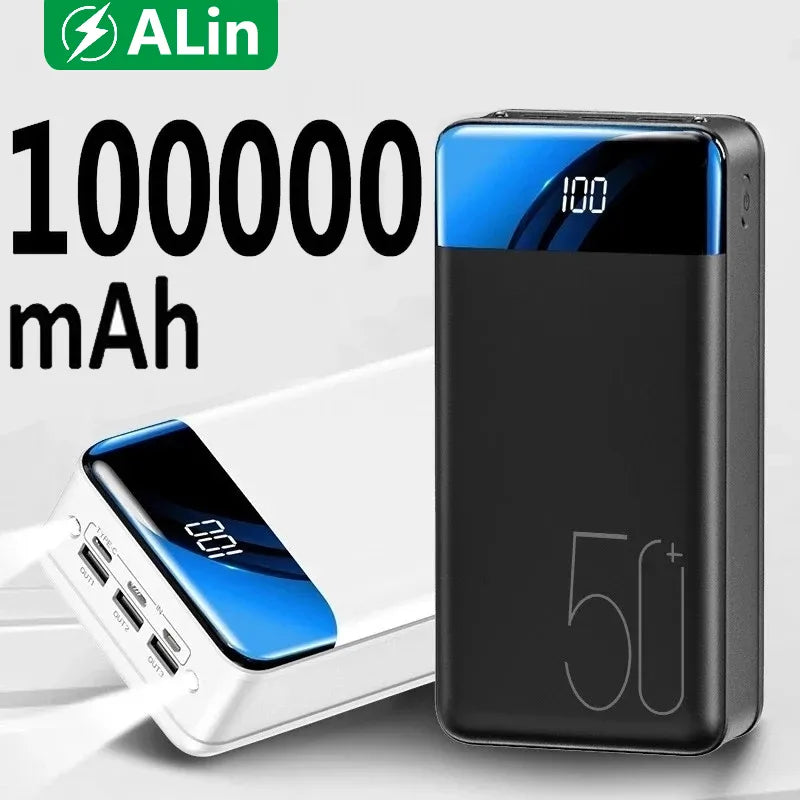 Voltaro Powerbank 100.000 mAh | Ultra-Schnellladen | Für Laptop, Tablet & Smartphone | Kompakt & Extrem Leistungsstark