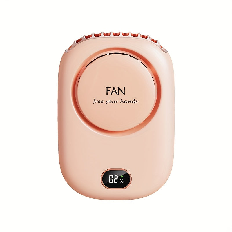 Tragbarer Nackenventilator BreezyLoop | USB-Aufladung | 3 Geschwindigkeiten | 2000 mAh Akku | Handsfree-Kühlung