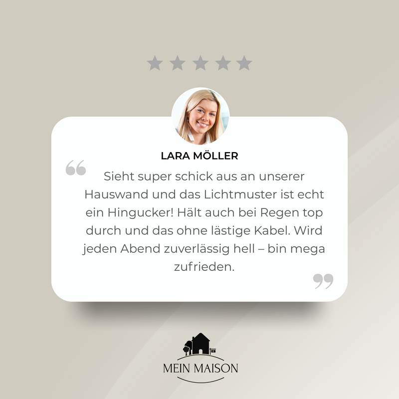 LumiWand Solar – Elegantes Lichtspiel ohne Stromkosten