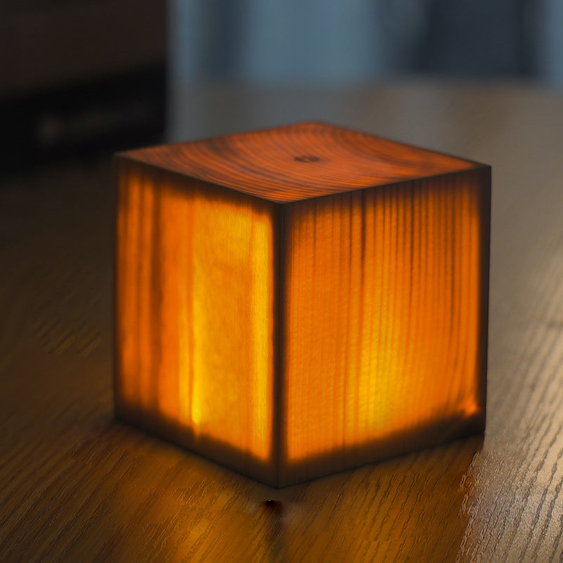 LED Tischlampe Lumaviva NaturLite | Touch-Dimmung & Akku | Kabellos & Wiederaufladbar | Holzoptik | Für Schlafzimmer, Schreibtisch & Wohnzimmer
