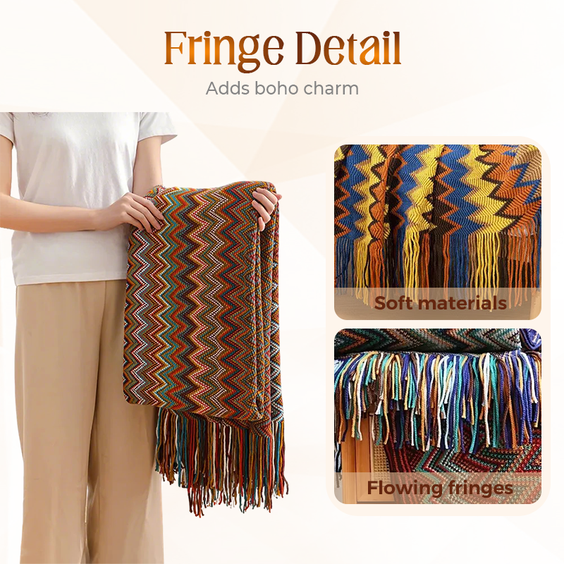 CasaLunaWeave – Boho-Decke, die Wärme mit Stil verbindet