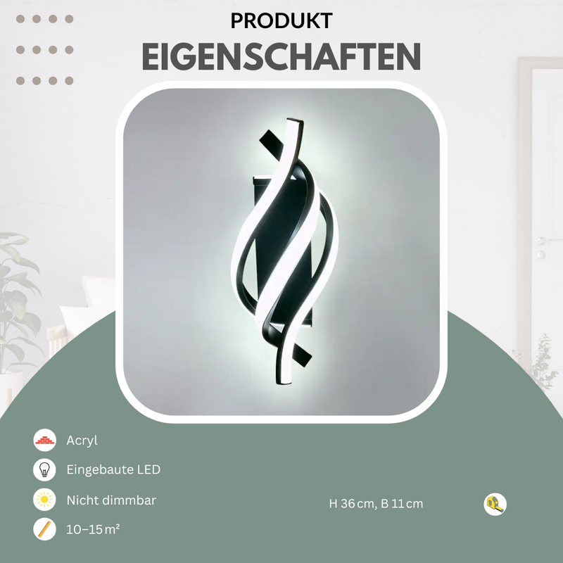 Lumiora Moderne Wandleuchte | Licht nach oben & unten | Kabellos & Elegant | LED Aluminium
