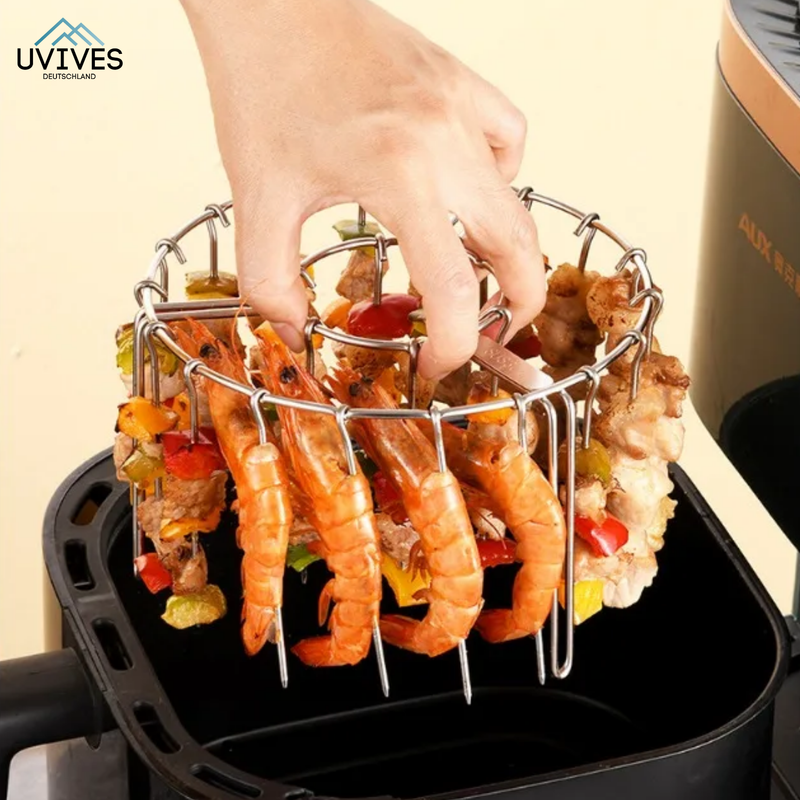 CrispGrill Set – Genießen Sie knuspriges Essen ohne Rauch oder Fett!