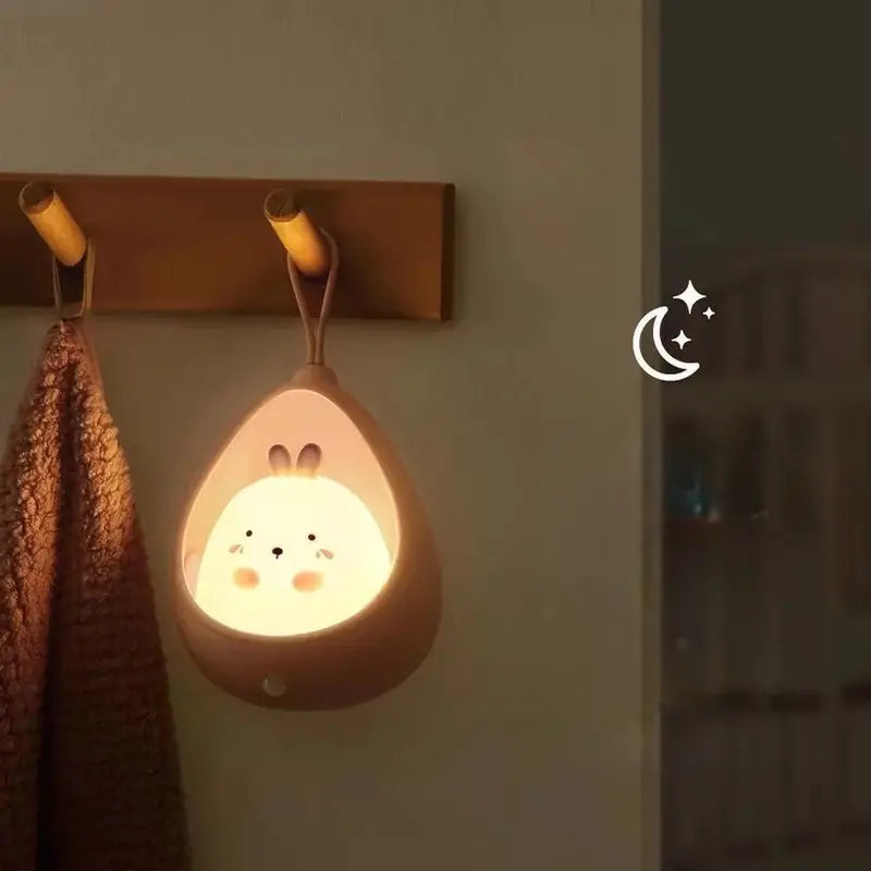 Kinder Nachtlicht | PurrLight Katze | Mit Bewegungssensor & USB Wiederaufladbar | Warmes Stimmungslicht