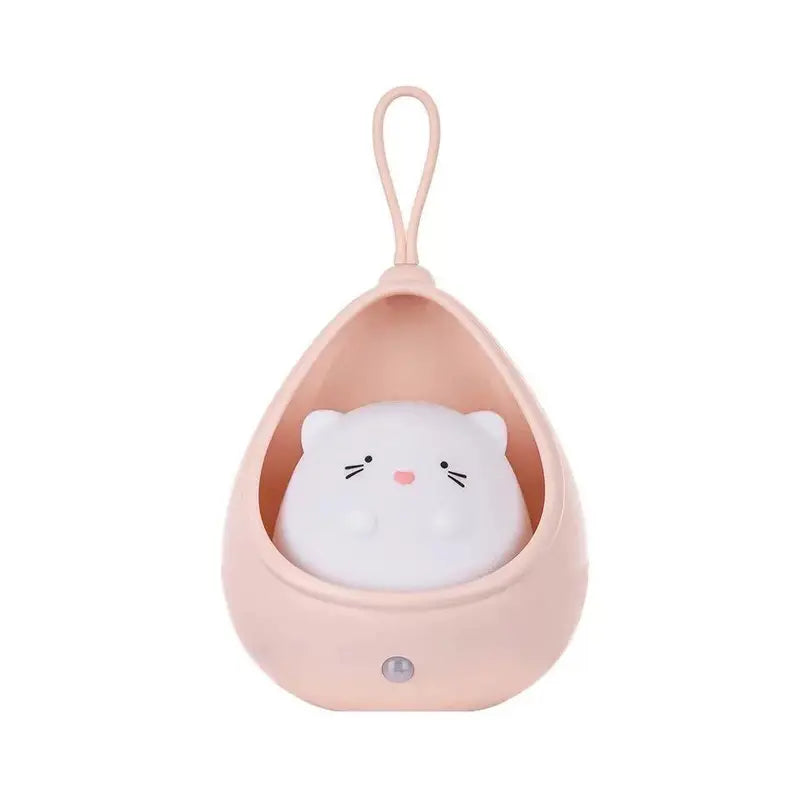 Kinder Nachtlicht | PurrLight Katze | Mit Bewegungssensor & USB Wiederaufladbar | Warmes Stimmungslicht