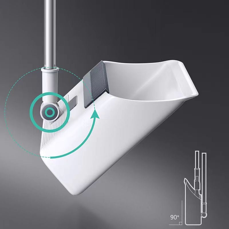 Besen- und Kehrschaufel-Set Cleanovo Duo | Multifunktional mit Selbstreinigungskamm | Ergonomisch & Platzsparend
