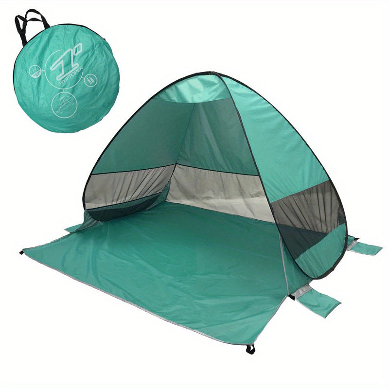 Strandzelt Solvento 2–3 Personen | UPF 50+ UV-Schutz | Leicht & Schnell Aufgebaut | Mit Mesh-Belüftung