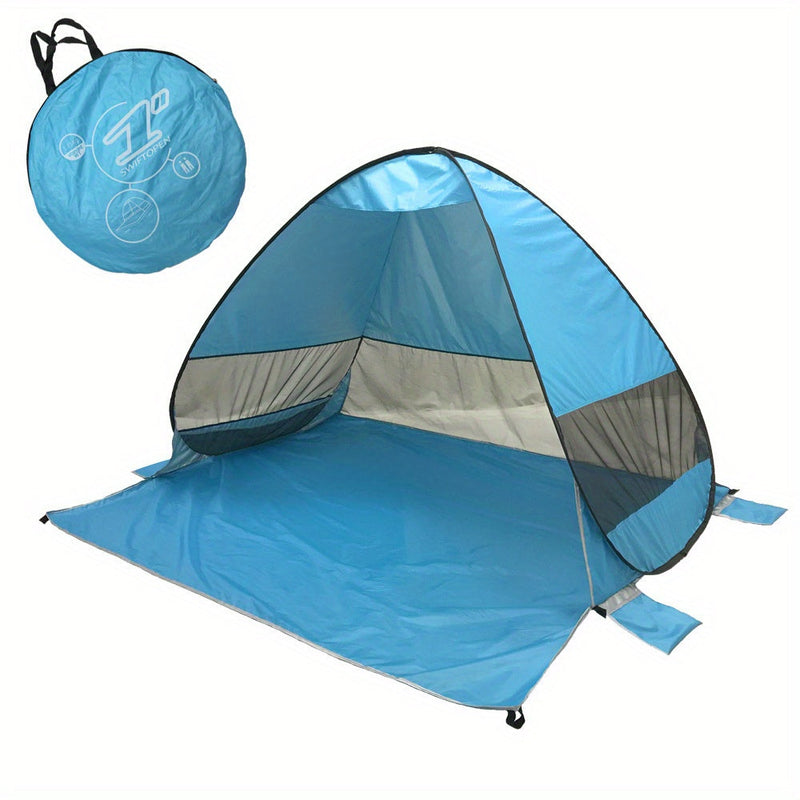 Strandzelt Solvento 2–3 Personen | UPF 50+ UV-Schutz | Leicht & Schnell Aufgebaut | Mit Mesh-Belüftung