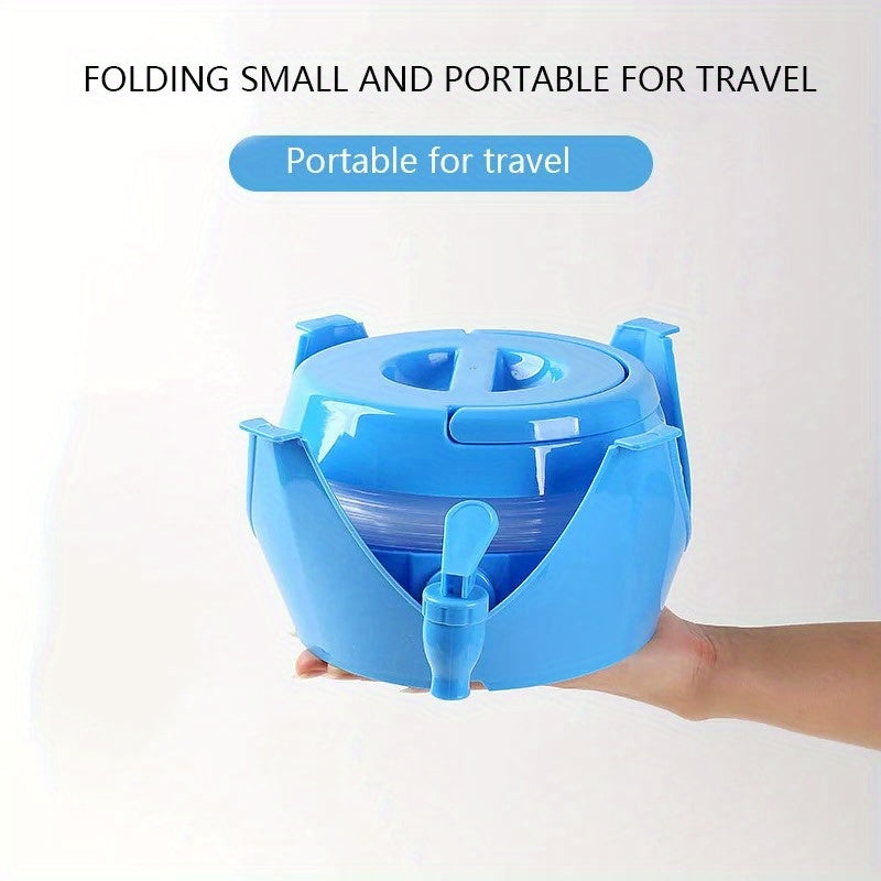 Faltbare Wasserkanne AquaFold 3.5L | Mit Auslaufhahn | Kompakt & Leicht | Für Camping, Reisen & Outdoor