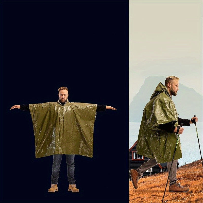 Notfallponcho-Set ThermoShield | 4er Pack | Wasserdicht & Isolierend | Kompakt & Wiederverwendbar