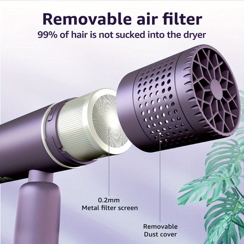 Aerovella Professioneller Ionen-Haartrockner | 1600W Power & Kalt-/Warmfunktion | Mit Diffusor | Antifrizz-Technologie | Blaues LED-Licht