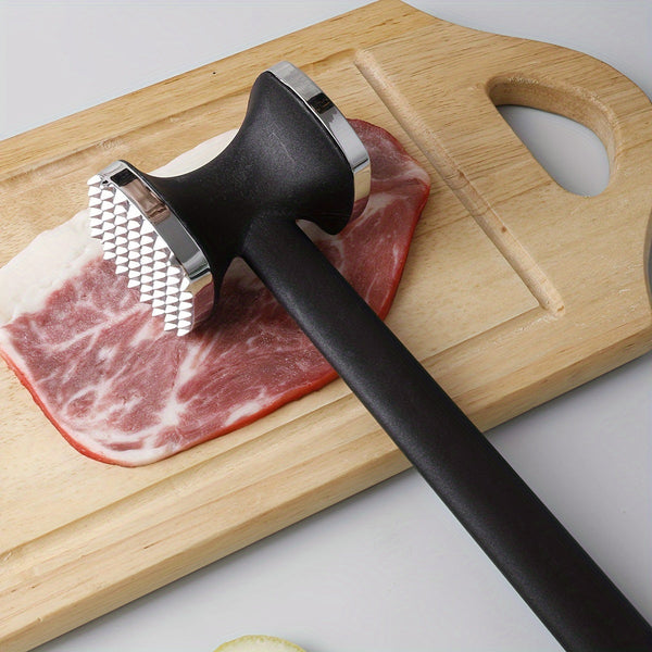 Fleischklopfer TENDERIX | Doppelseitiger Kopf | Ergonomischer Griff | Zinklegierung & Edelstahl
