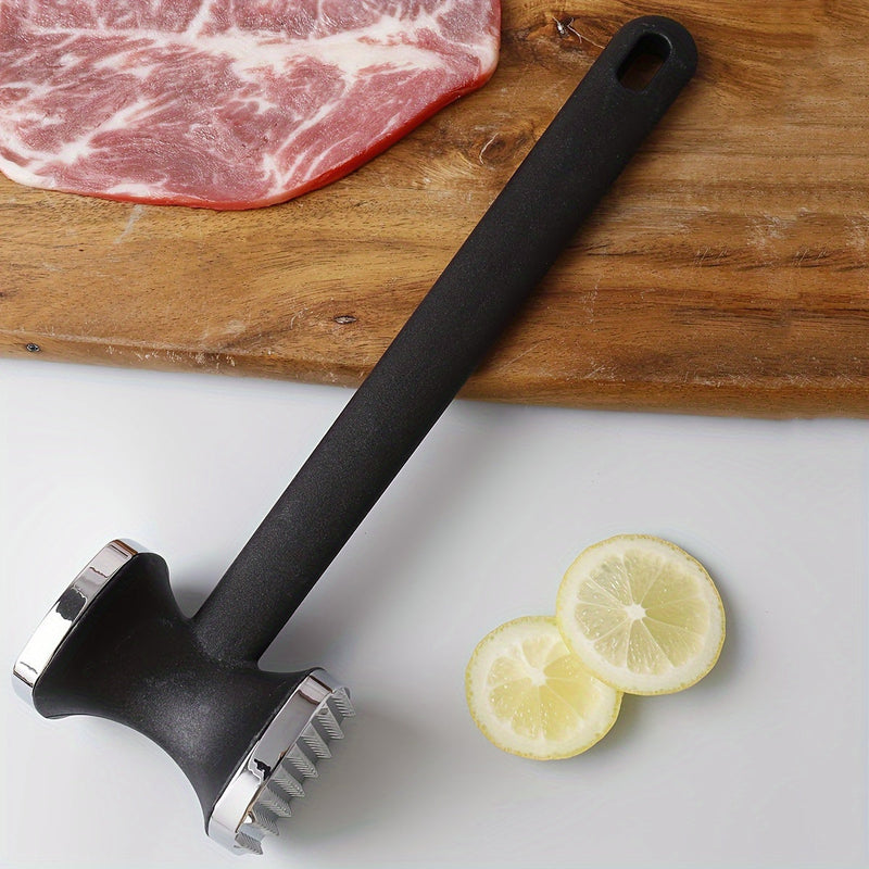 Fleischklopfer TENDERIX | Doppelseitiger Kopf | Ergonomischer Griff | Zinklegierung & Edelstahl