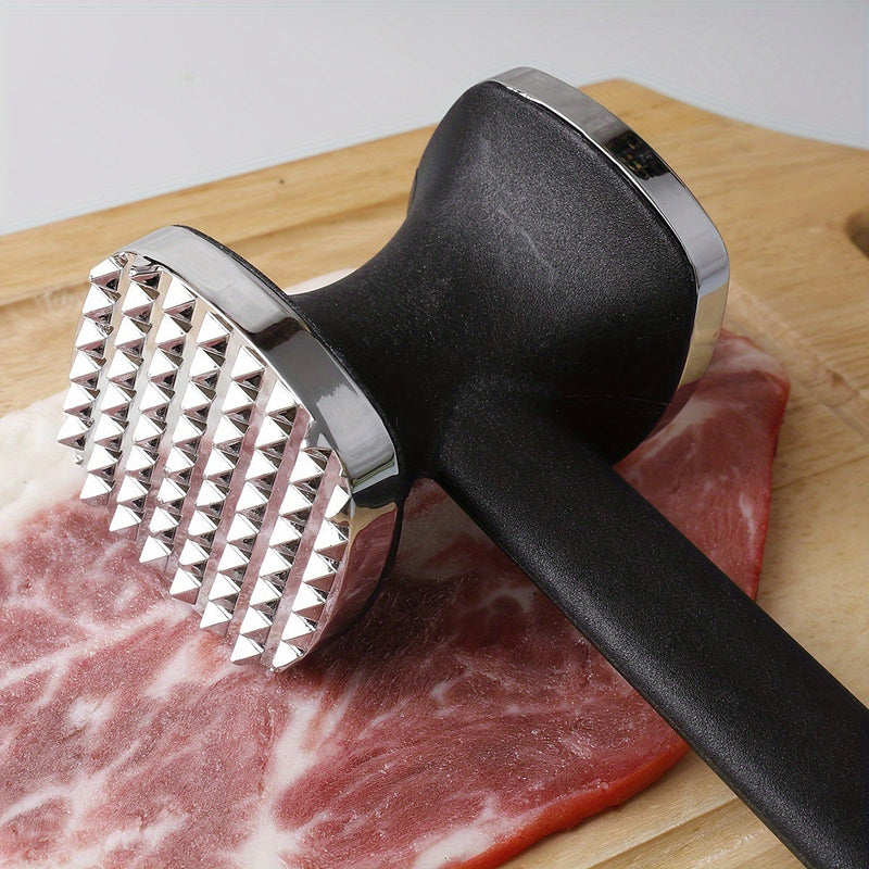 Fleischklopfer TENDERIX | Doppelseitiger Kopf | Ergonomischer Griff | Zinklegierung & Edelstahl