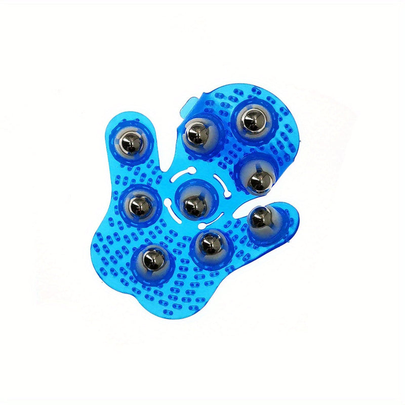 RelaxoRoll Massagehandschuh mit Metallkugel-Rollfunktion | Fördert Durchblutung & Muskelentspannung | Flexibel & Ergonomisch