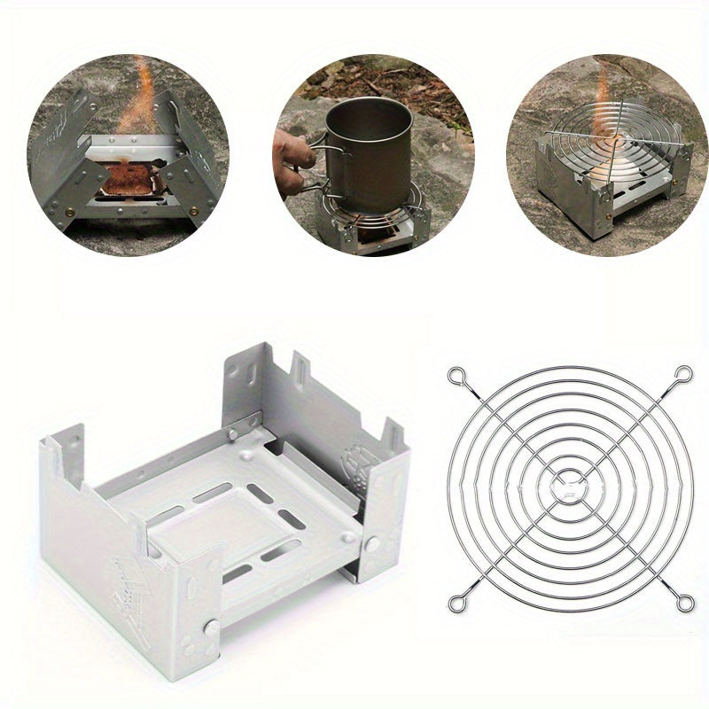 Campingkocher FoldHeat | Faltbar & Ultraleicht | Edelstahl | Für Outdoor-Kochen & Trekking