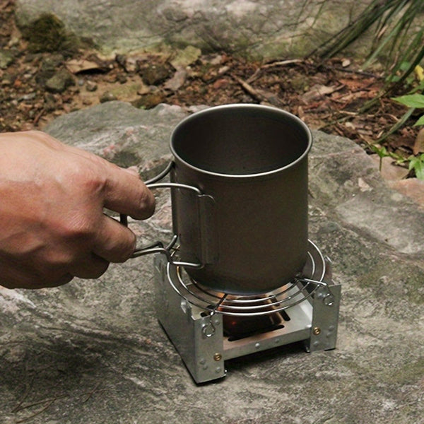 Campingkocher FoldHeat | Faltbar & Ultraleicht | Edelstahl | Für Outdoor-Kochen & Trekking