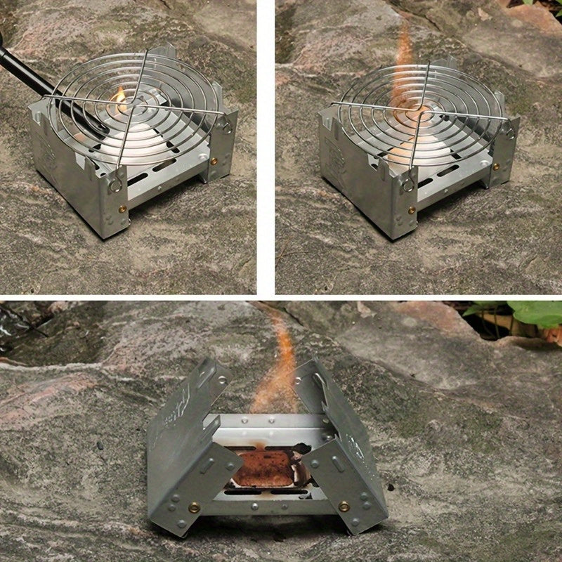 Campingkocher FoldHeat | Faltbar & Ultraleicht | Edelstahl | Für Outdoor-Kochen & Trekking