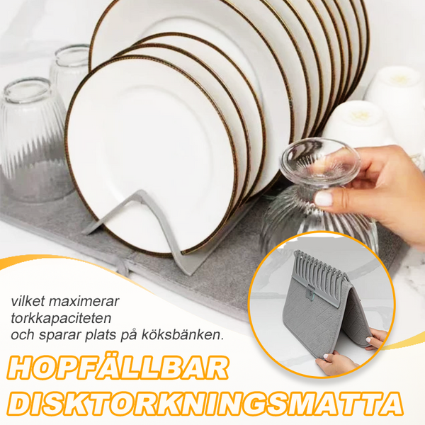 DryDish – Zusammenklappbare Abtropfmatte für eine ordentliche Küche!