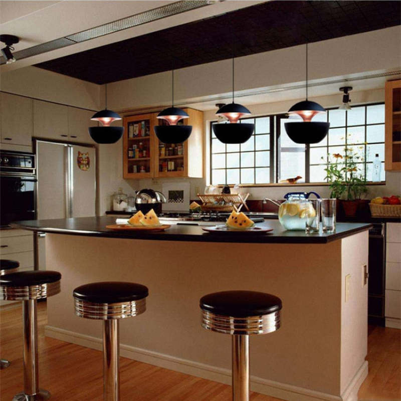 LED Hängeleuchte LumiAstra | Modernes Design | Höhenverstellbar | Metall Schwarz-Weiß