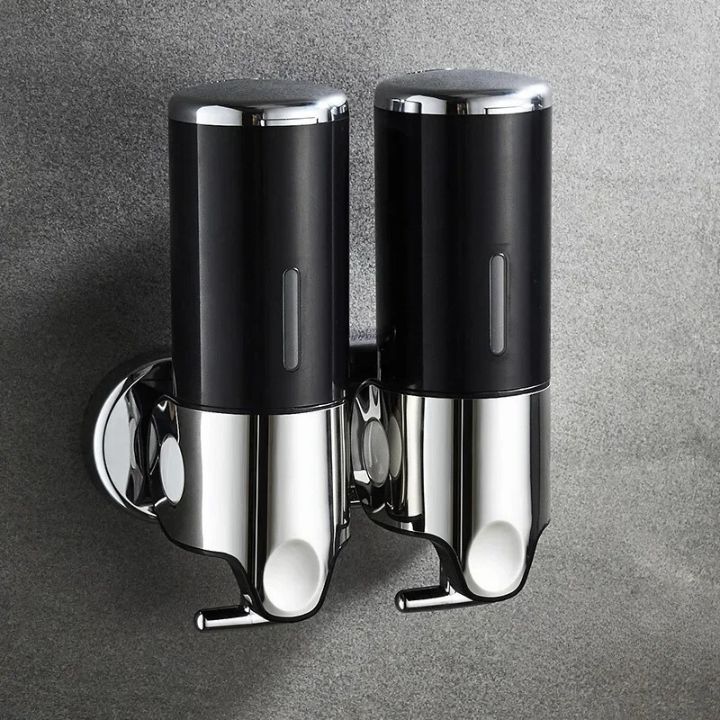 Seifenspender Set LuxoPure | Edelstahl Design | 3er Set Wandmontage | Modern & Platzsparend