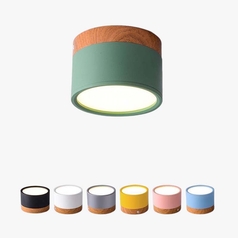 LED Deckenleuchte AuroLuce | Modernes Morandi-Design | Höhenverstellbar | Metall & Acryl