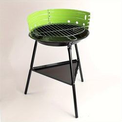Grillaro Tragbarer Rundgrill mit Windschutz | Kompakt & Wetterfest | Für Garten, Terrasse & Camping