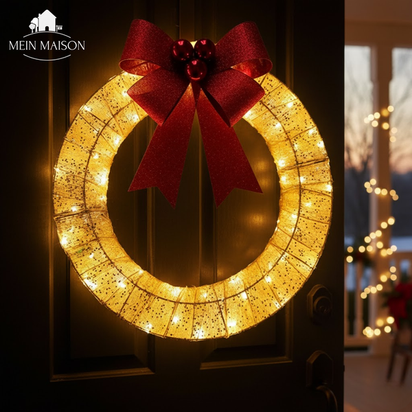 GlorinaWreath – Leuchtender Weihnachtszauber für Innen- und Außenbereich