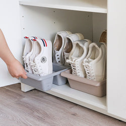 Schuhregal STAXIMO | Platzsparend & Modern | Für 6 Paar Schuhe | PP-Kunststoff mit Matter Oberfläche