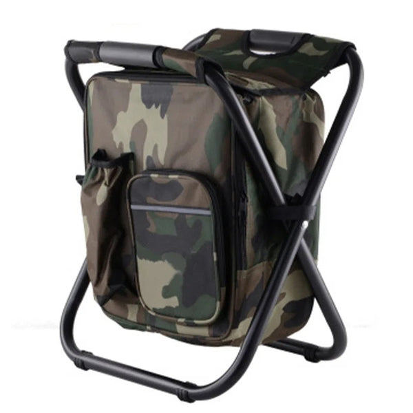 Multifunktionaler Outdoor-Hocker TrekChill SeatCooler | Faltbarer Campingstuhl mit integrierter Kühlbox | Wasserdicht & Tragbar | 150 kg Belastbarkeit